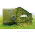 Cold area shower trailer military tent